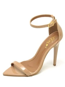 Women Heeled Sandals - 米色 - 查看 3