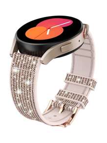1 件兼容三星 Galaxy Watch Strap 4/5/6/7Series 运动款，柔软硅胶表带兼容 Galaxy Watch 5/Watch 4 40mm 44mm 并兼容三星 Watch Strap 3 41mm/Gear 2 腕带 - 玫瑰金和银色，2 种尺寸（20mm/22mm），购买前请确保您的手表表盘尺寸！ - 玫瑰金 - 查看 5