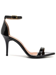 Women Heeled Sandals - 黑色 - 查看 2
