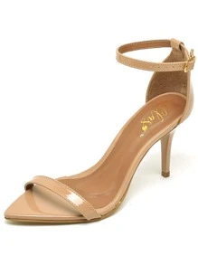 Women Heeled Sandals - 米色 - 查看 3
