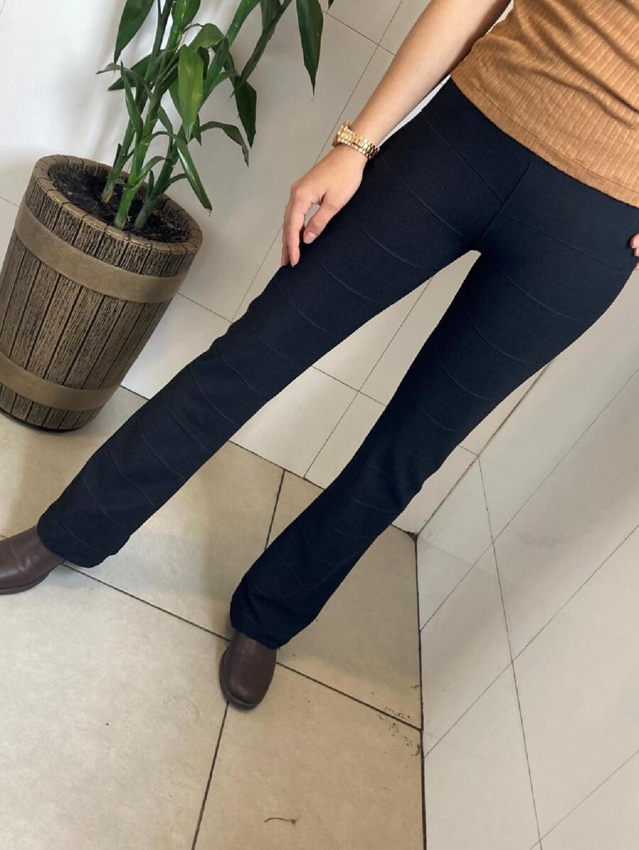 Women Pants - 黑色 - 查看 1