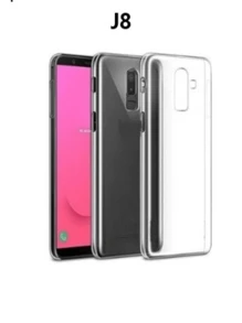 Capa Capinha TPU Transparente Anti-impacto Samsung Galaxy J8 - Transparente - Visão 1