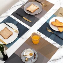 1pc Heat-resistant, Waterproof, Oil-proof Dining Table Mat For Home & Restaurant Use - Blue - View 5