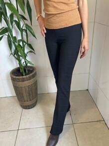 Women Pants - 黑色 - 查看 4