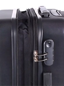 Mala De Bordo Viagem Nacional Internacional Com 4 Rodas 360º 10 kg Com Trava De Encaixe, Dupla Zíper Com Expansor, Divisório Interno, Envio Cor Aleatória - Multicolorido - Visão 5