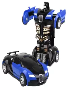 1pc Transforming Toy For Kids 3-12 Years Old, Collision Transforming Car Model Toy, Christmas Gift (Wheel Style Random)