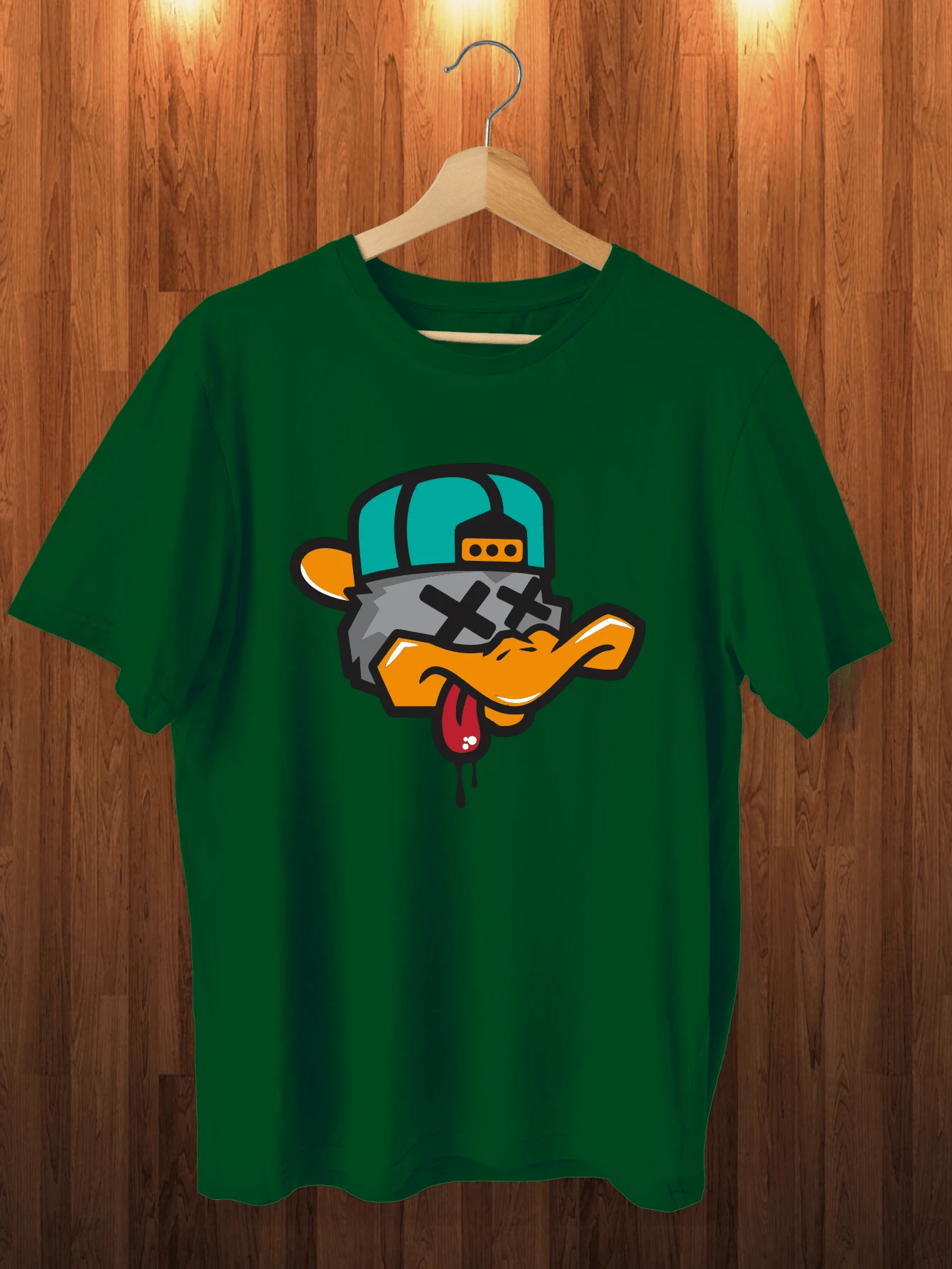 Men T-Shirts - 軍綠色 - 查看 1