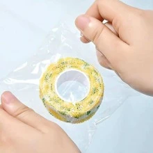 4入手寫畫畫膠帶手指套和自粘繃帶,適用於運動防摩擦、防腳皰症,舒適透氣無紡布自粘繃帶,從事運動避免受傷和寵物綁帶,0.98英寸/2.5厘米