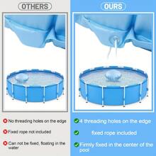 4ft Diameter Inflatable Pool Cover, Winter Swimming Pool Anti-freeze Closure Kit With Rope, Pvc Ice Balancer Used To Support Swimming Pool Cover - Baby Blue - View 2