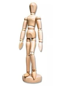 Boneco Articulado De Madeira Desenho Manequim 20 Cm Modelo