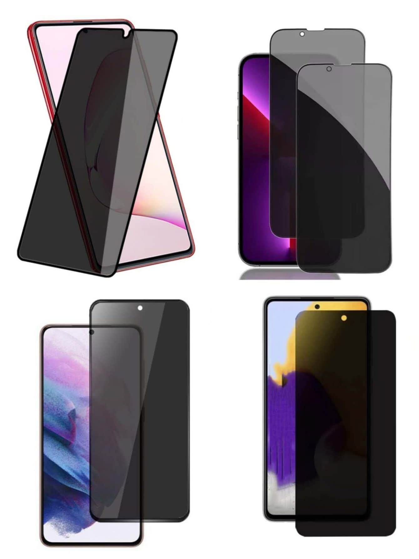 Phone Screen Protectors - Negro - Ver 1