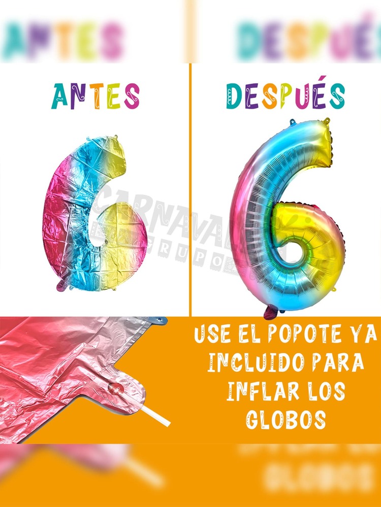 1 Globo de Número Tamaño de #32 Pulgadas / 80 cm Numeros del 0 al 9 Multicolor Metálico para Fiestas Cumpleaños Decoración - 6 - Añade 3