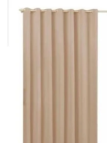 Cortina 5,00 x 2,80 Tecido Microfibra Para Sala Quarto Ilhos Cromado - Caqui - Visão 2