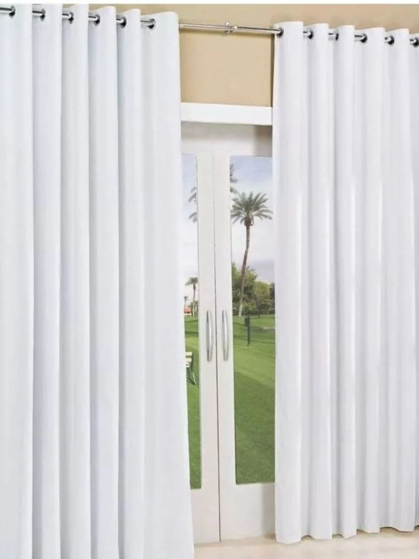 Curtains - White - View 1