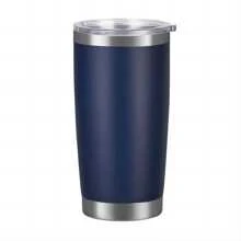 Portable Coffee Thermal Tumbler 20 Oz Stainless Steel Beer Mug With Lid - Navy Blue - View 1