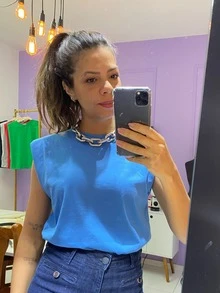 Women T-Shirts - Blue - View 4