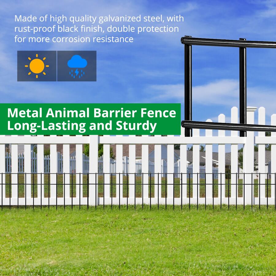 Animal Barrier Fence, No Dig Fence Underground Decorative Garden