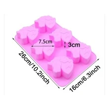 Molde de silicona con forma de cabeza de unicornio para gelatinas, fiestas de fantasía, tema de cumpleaños, pan - Multicolor - Ver 2