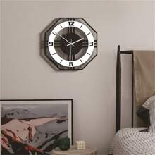 TM004 創意簡約 11 吋亞克力時尚靜音掛鐘，是婚禮季、生日或新居入夥的理想禮物 - 黑與白 - 查看 3