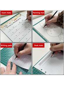 Tính hai mặt Thảm Cắt Đối với Thử nghiệm Bàn làm việc Sổ Ghi chép Tài khoản Hand Điêu khắc Đĩa - màu xanh lá - Xem 3