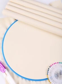 30*30cm Beige Cross Stitch Embroidery Cloth/Embroidery High Density Cloth/DIY Doll Fabric/Handmade Pouch Fabric/Patch Fabric For Cutting - Beige - View 3