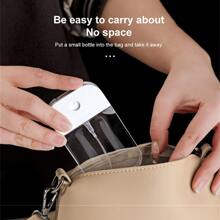 1 件卡片形喷雾瓶，带漏斗口袋，旅行装古龙水喷雾器，分装瓶，适用于香水旅行度假、客厅家居卧室浴室家居装饰、旅行用品、婚礼、派对、生日、送给男士、妈妈、爸爸朋友的礼物、新年、配饰、趣味礼物 - 白色 - 查看 3