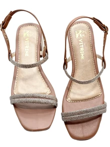 Women Heeled Sandals - Naranja Quemada - Ver 5