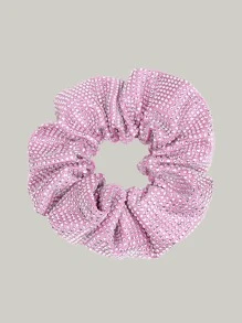 1pc Pink Bowknot Hairband Full Of Rhinestones - Pink - View 2