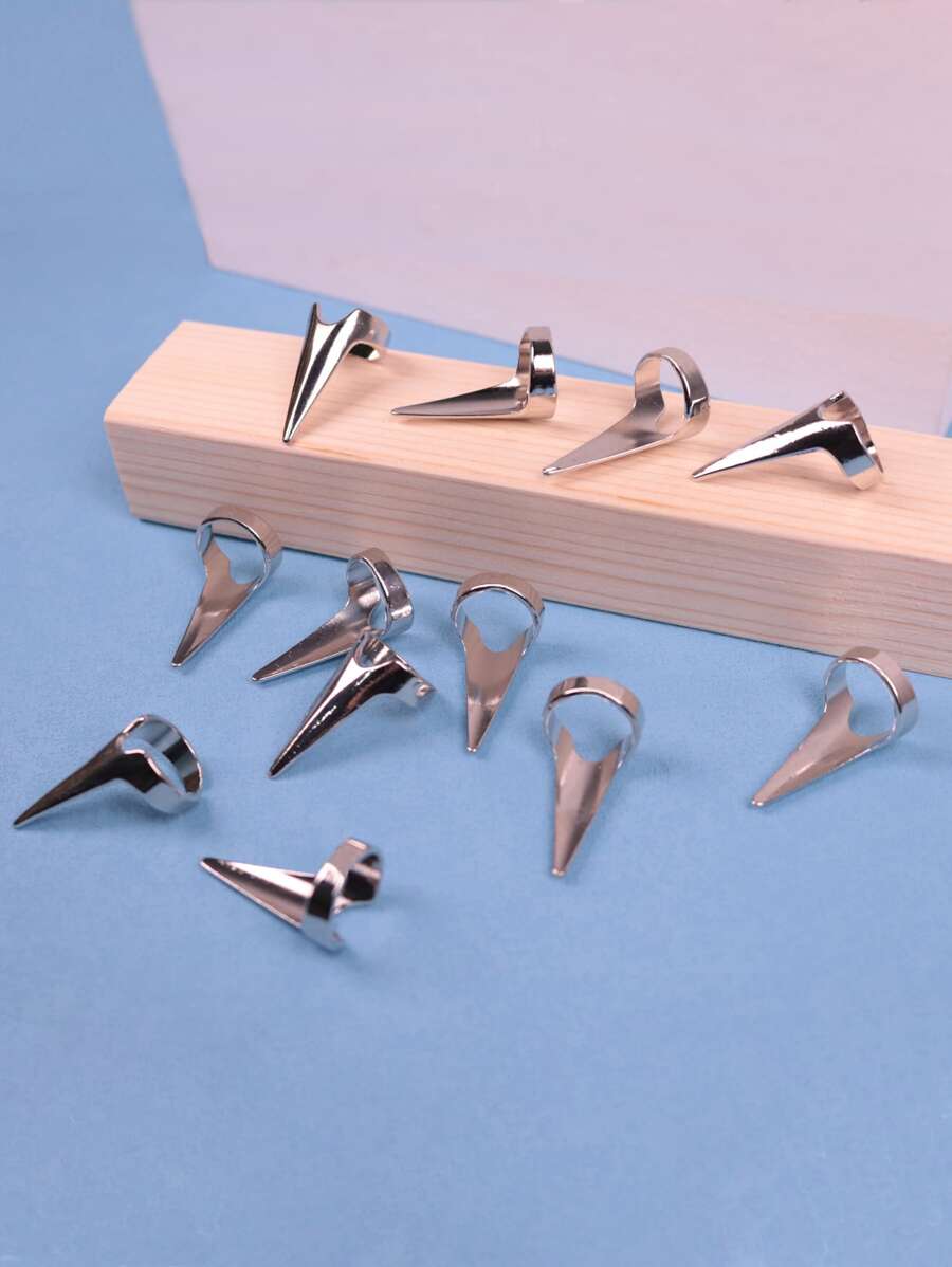 Reusable Hair Braiding Tool, 12Pcs Iron Ring Design Hairdressing Diy Styling Tool Aid For Barber