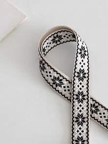 Dệt hoa Phong cách Bohemian Dài Dây đeo vai Thoải mái Dây đeo có thể điều chỉnh DIY Phụ kiện túi Dây đeo vai Thích hợp Đối với Tất cả các loại Của Của phụ nữ Túi - màu đen - Xem 3