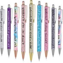 Satz Von 9 Lustigen Kugelschreibern, 7-tage-spaß-kugelschreiber, Alltags-füllfederhalter, Glatte Schreibschwarz Tinte, 1,0mm In Der Mitte Punkt, Kreative Geschenke Für Schule Büro Kollegen - Armeegrün - Übersicht 2