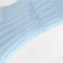 1pair Sky Blue Over-The-Calf Sports Socks - Multicolor - View 4