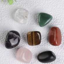 Conjunto De Piedras De Chakra, Conjunto De Siete Piedras Crudas Y Ásperas Naturales - Multicolor - Ver 3