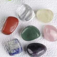 Conjunto De Piedras De Chakra, Conjunto De Siete Piedras Crudas Y Ásperas Naturales - Multicolor - Ver 1
