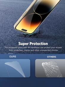 3pcs/set Transparent Soft Tpu Silicone Phone Case Compatible With Iphone 11/12/13/14 Pro Max, Clear Back Cover With Mirror, 3 Lenses & Diamond Lens Protector