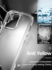 3pcs/set Transparent Soft Tpu Silicone Phone Case Compatible With Iphone 11/12/13/14 Pro Max, Clear Back Cover With Mirror, 3 Lenses & Diamond Lens Protector