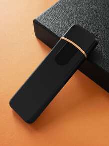 Bật lửa mini cảm ứng sạc USB, bật lửa điện tử cá nhân hóa màu đen - màu đen - Xem 1