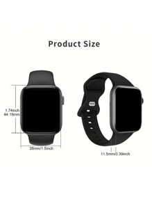 2024 Reloj inteligente de una pieza de silicona a la moda para hombres y mujeres con función de llamadas, recuento de pasos, seguimiento de calorías y distancia, alarma y notificación de mensajes, reloj inteligente multifuncional para deportes, pantalla táctil completa de 1.44 pulgadas compatible con sistemas Android e iOS como regalo para estudiantes que regresan a la escuela - Gris - Ver 8