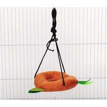 5 件装仓鼠吊床小动物悬挂保暖床屋有机天然苹果木咀嚼棒鼠笼窝配件玩具悬挂隧道和秋千适用于蜜袋鼯松鼠 - 咖啡棕 - 查看 4