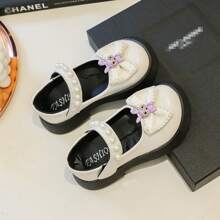 女孩公主鞋,彈簧和秋天新風格,軟底舞蹈PU皮革鞋適用於大兒童和