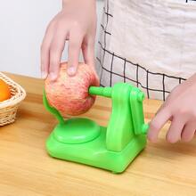 1pc Hand-cranked Fruit Peeler, Apple Peeler, Cutting Knife Peeling Machine - Green - View 2