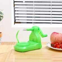 1pc Hand-cranked Fruit Peeler, Apple Peeler, Cutting Knife Peeling Machine - Green - View 3