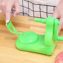 1pc Hand-cranked Fruit Peeler, Apple Peeler, Cutting Knife Peeling Machine - Green - View 5
