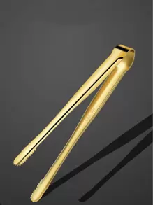 1pc Gold Stainless Steel Food Clip - Gold - View 5