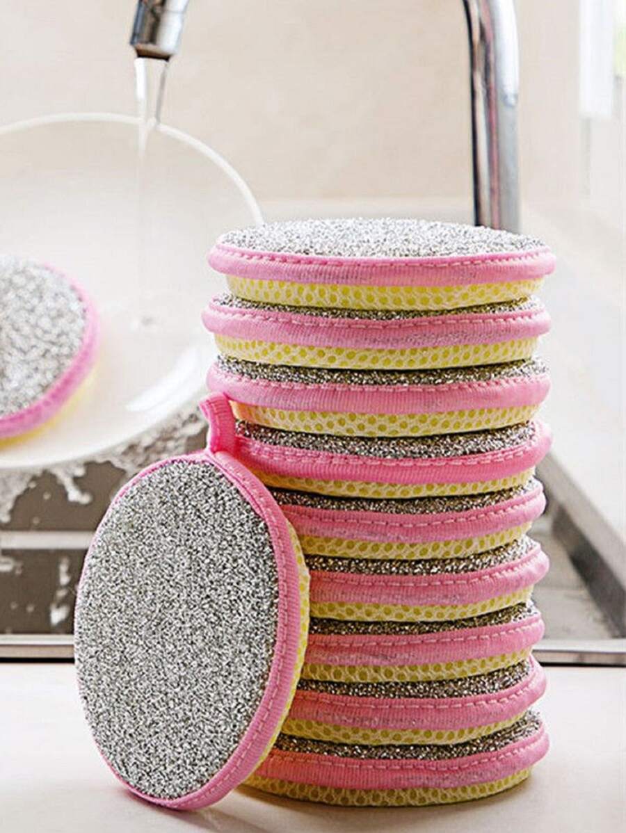 5/10pcs Double Side Dishwashing Sponge Pan Pot Dish Wash Sponges Household Cleaning Tools Kitchen Tableware Dish Washing Brush,Garden Tools