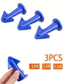 3 piezas calafatear Boquilla de silicona Utensilio para aplicar algo calafatear Herramienta Raspador Utensilio para aplicar algo de silicona calafateo Herramienta Boquilla epoxy pistón Accesorio para piso limpieza azulejo ladrillo articulación suciedad Espátula - Verde - Ver 2