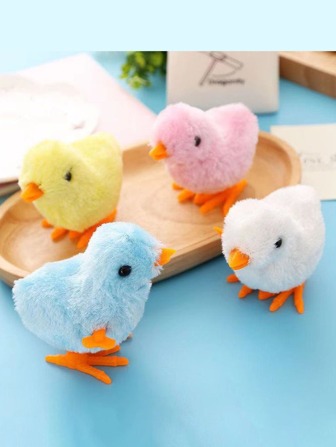 发条毛绒跳跳小鸡娃娃 趣味复古风格儿童娃娃，动物娃娃 儿童，儿童娃娃>塑料，幼儿娃娃，男孩娃娃，儿童娃娃