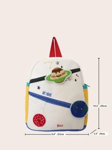 Fashionable New School Bag, Cute Casual Backpack, Ultra-Lightweight And Comfortable, Perfect Back-To-School Gift! - White - View 7