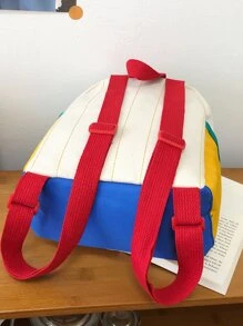 Fashionable New School Bag, Cute Casual Backpack, Ultra-Lightweight And Comfortable, Perfect Back-To-School Gift! - White - View 3