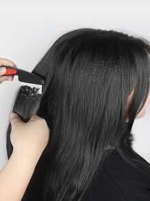 1pc Fine Tooth Lice Comb Dense Teeth Dandruff Comb For Removing Nits & Dandruff, Old-fashioned Ricinus Comb - Black - View 2